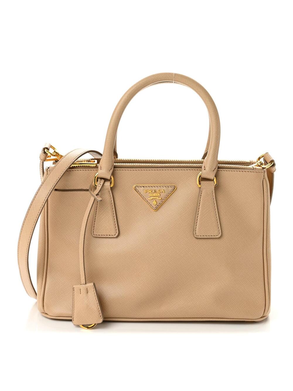 Prada Saffiano Mini Galleria Double Zip #362127P12B